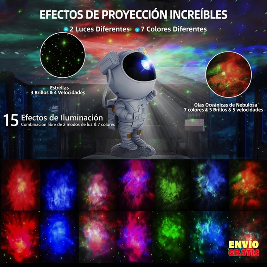 Astronauta Proyector de Galaxia