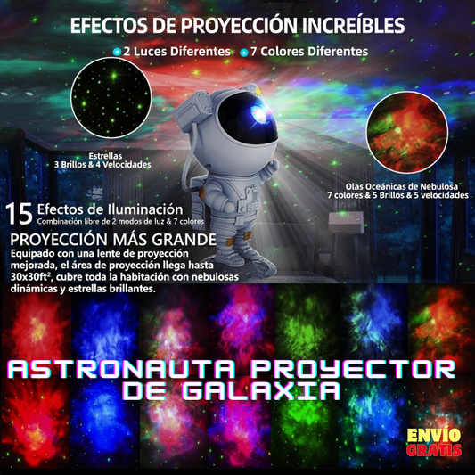 Astronauta Proyector de Galaxia