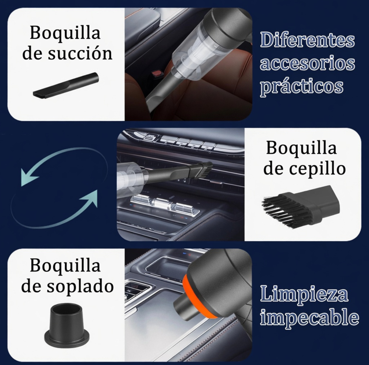 Aspiradora inalámbrica para Auto